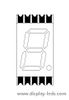 Affichage SMD ultra mince à 7 segments à un seul chiffre de 0,39 pouce