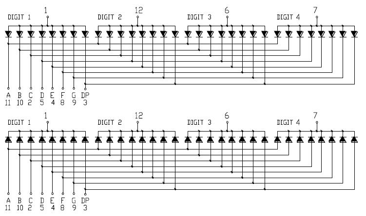 &Eacute;cran SMD 0,56 pouces &agrave; 4 chiffres 5640