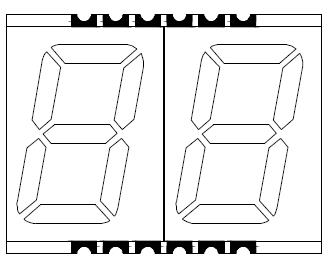 0,56 pouce 2 chiffres SMD LED 5621