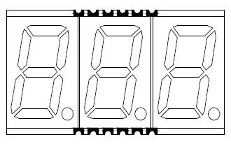 0,56 pouce 3 chiffres SMD LED 5630