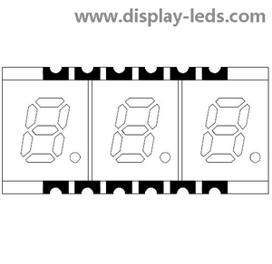 Affichage SMD à 7 segments à trois chiffres de 0,2 pouce