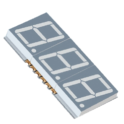 Affichage LED SMD &agrave; trois chiffres de 0,56 pouces