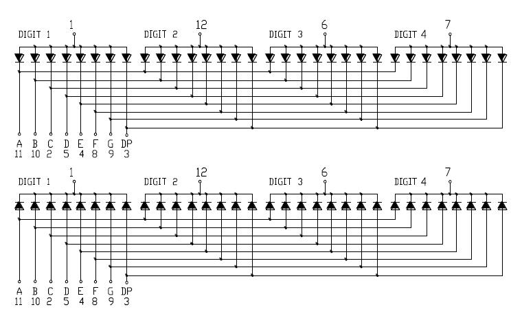 &Eacute;cran SMD &agrave; 4 chiffres de 0,56 pouces 5642