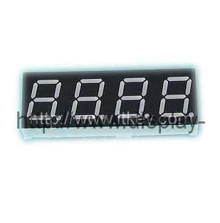 Affichage LED à 7 segments de 0,30 pouces à 4 chiffres