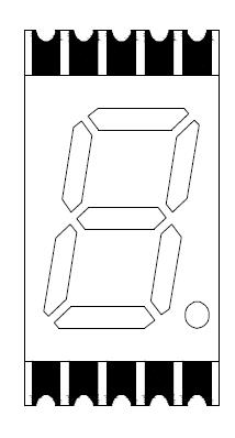Affichage LED SMD &agrave; un chiffre de 0,39 pouce 3913