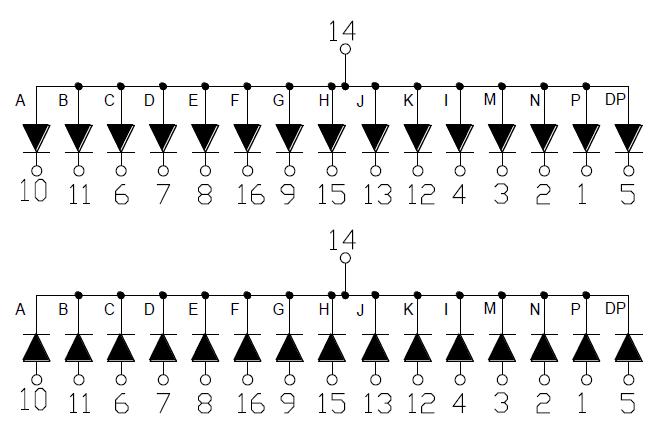 &Eacute;cran alphanum&eacute;rique 0,4 pouces &agrave; 1 chiffre 4011