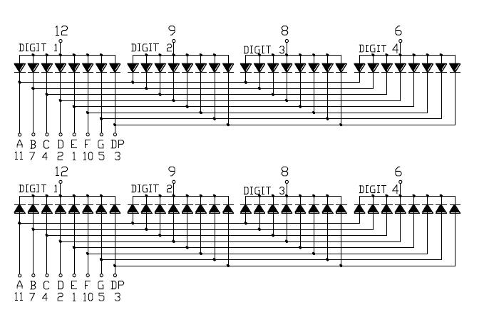 &Eacute;cran SMD &agrave; 4 chiffres de 0,2 pouces