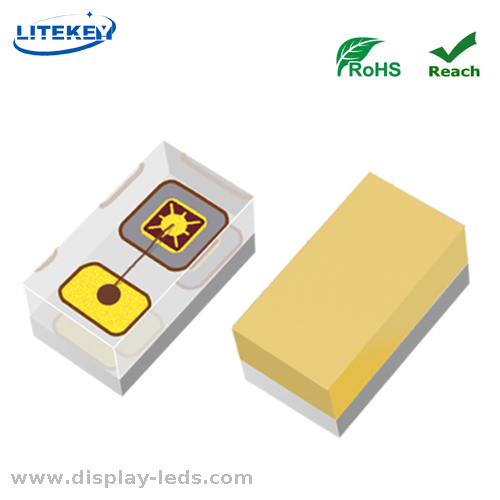 0201 ROHS LED de puce SMD jaune conforme à 0,65 (L) x0,35 (w) mm